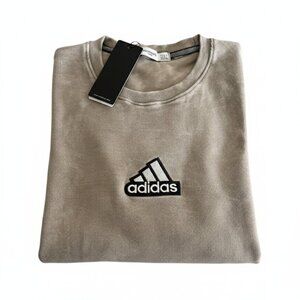 Adidas Light Brown Crewneck T-Shirt
